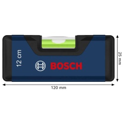 Nivel de Aluminio 2 Burbujas 120 mm Bosch 1600.A03.AA3-000