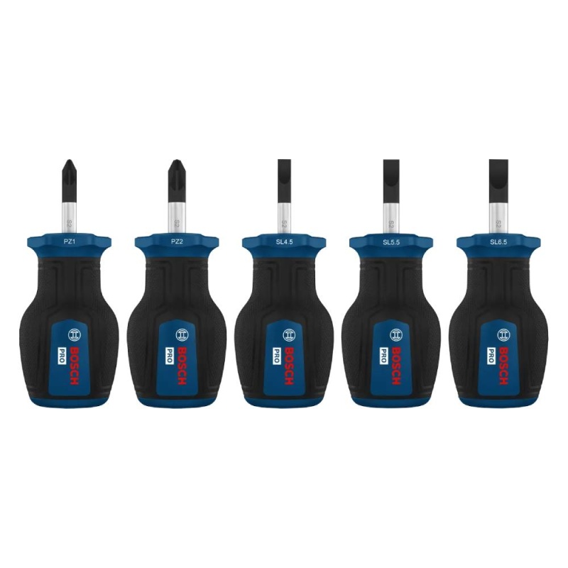 Juego Destornillador Corto PZ/SL 5Pz Bosch 1600.A03.HU7-000