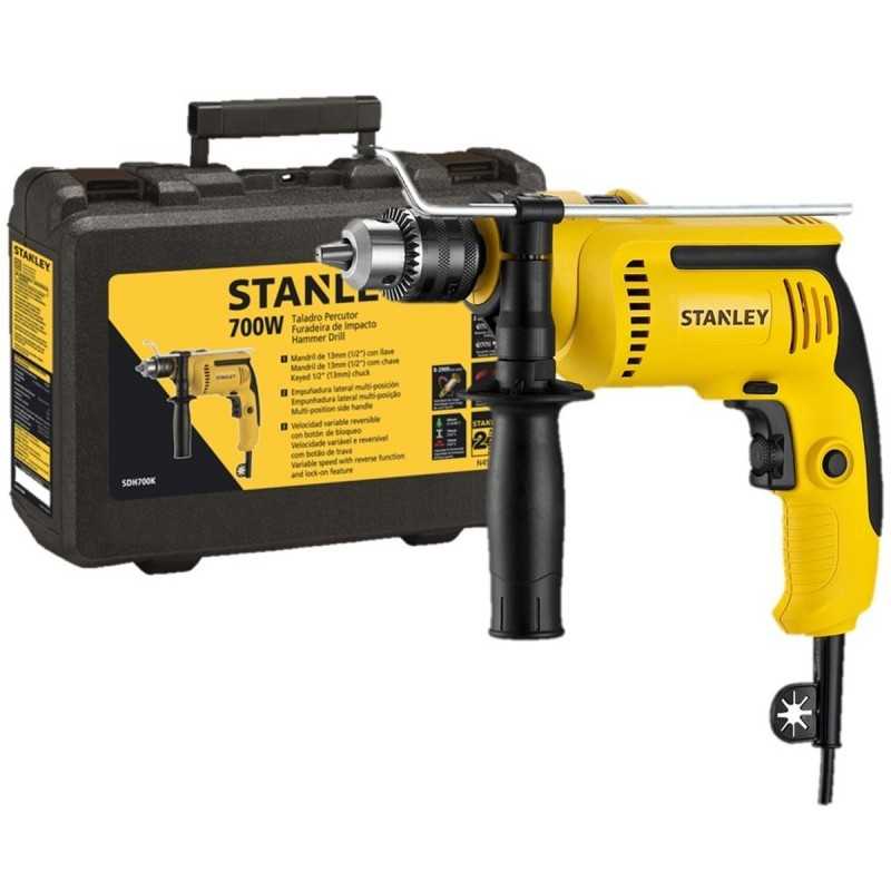 Taladro Percutor 700 Watts - Stanley Sdh700k con Maleta SDH700K-B2
