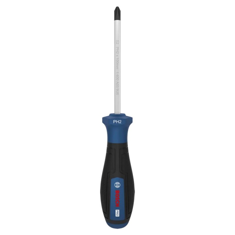 Destornillador Phillips PH2 x 100 mm Bosch 1600.A03.9RW-000