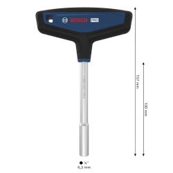 Destornillador en T 1/4" x 100mm Bosch 1600.A03.9PT-000