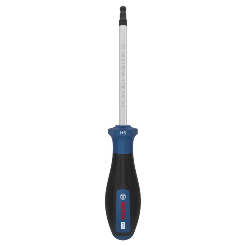 Destornillador Hexagonal H6 x 125 mm Bosch 1600.A03.9SX-000