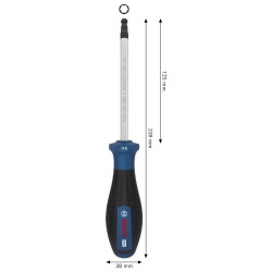 Destornillador Hexagonal H6 x 125 mm Bosch 1600.A03.9SX-000