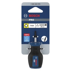 Destornillador Corto Stubby Torx TX20 x 25 mm Bosch 1600.A03.9TS-000