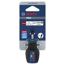 Destornillador Corto Stubby Slotted SL 1.0 x 5.5 x 25 mm Bosch 1600.A03.9TM-000