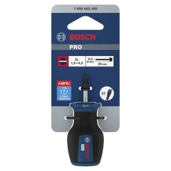Destornillador Corto Stubby Slotted SL 1.0 x 4.5 x 25 mm Bosch 1600.A03.J49-000