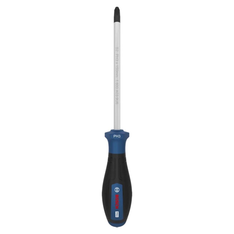 Destornillador Phillips PH3 x 150 mm Bosch 1600.A03.9RX-000