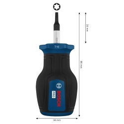 Destornillador Stubby Torx Corto TX10 x 25 mm Bosch 1600.A03.9TP-000