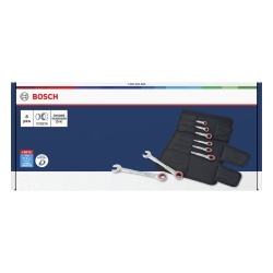 Juego Llaves Mixta Con Ratchet 8 Pz Bosch 1600.A03.AG5-000