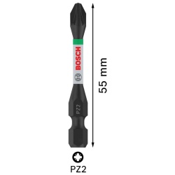 Puntas Impact Pro Pozidriv PZ2 55mm 2Pz Bosch 2608.522.544-000