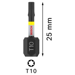 Puntas Impact Pro Torx T10 25mm 2Pz Bosch 2608.522.472-000