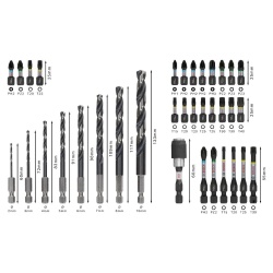Set Brocas y Puntas Impact Control 35Pz Bosch 2608.521.U81-000