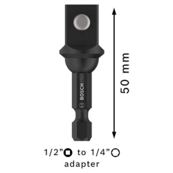 Adaptador Impact Pro para Dados 1/2" a 1/4" 50mm Bosch 2608.522.564-000
