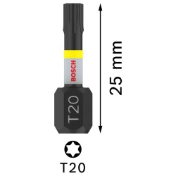 Puntas Impact Pro Torx T20 25mm 2Pz Bosch 2608.522.474-000