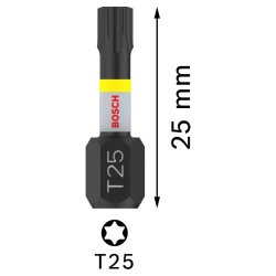 Puntas Impact Pro Torx T25 25mm 2Pz Bosch 2608.522.475-000