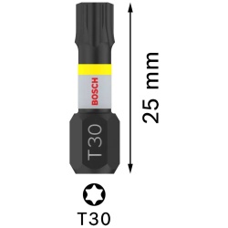 Puntas Impact Pro Torx T30 25mm 2Pz Bosch 2608.522.477-000