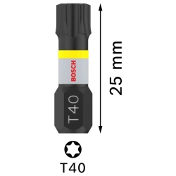 Puntas Impact Pro Torx T40 25mm 2Pz Bosch 2608.522.478-000