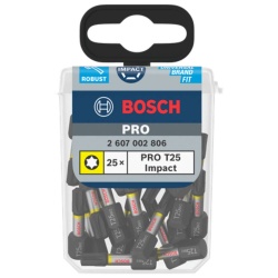 Puntas Impact Pro Torx T25 25mm 25Pz Bosch 2607.002.806-000