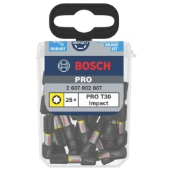 Puntas Impact Pro Torx T30 25mm 25Pz Bosch 2607.002.807-000