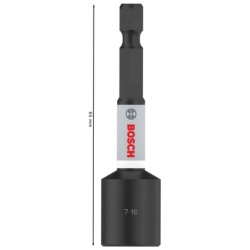 Dado Magnético Impact Pro Hexagonal 7/16" Bosch 2608.521.U69-000