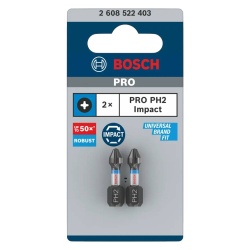 Puntas Impact Pro Phillips PH2 25mm 2Pz Bosch 2608.522.403-000
