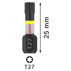 Puntas Impact Pro Torx T27 25mm 2Pz Bosch 2608.522.476-000