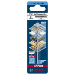 Broca Multi-Material CYL-9 3x40x70mm Bosch 2608.900.600-000