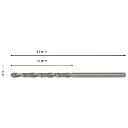 Broca para Metal HSS-G 338 3x33x61mm 2 Pz Bosch 2608.577.634-000