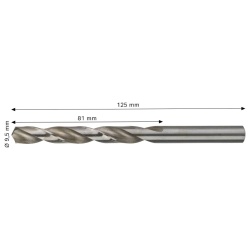 Broca para Metal HSS-G 338 9,5x81x125mm Bosch 2608.577.659-000