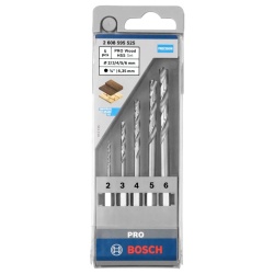 Set Brocas para Madera HSS 1/4" Hex 5 Pz Bosch 2608.595.525-000