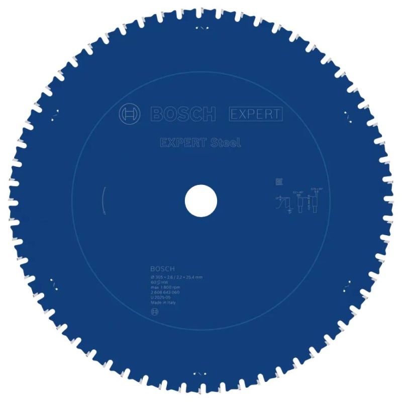Disco de Sierra 12" 60D para Acero Bosch 2608.643.060-000