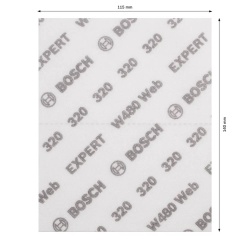 Pliegos de Lija 115x140 mm G 320 10Pz Bosch 2608.902.388-000