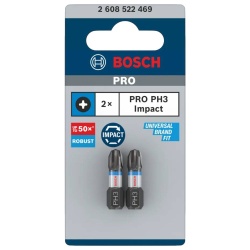 Puntas Impact Pro Phillips PH3 25mm 2Pz Bosch 2608.522.469-000