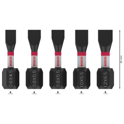 Set Puntas Impact Pro Plana 25mm 5Pz Bosch 2608.521.U60-000