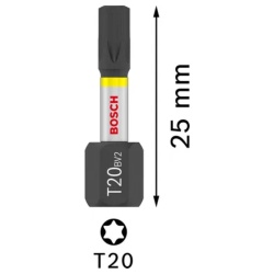 Puntas Impact Pro Torx T20 25mm 25Pz Bosch 2607.002.805-000