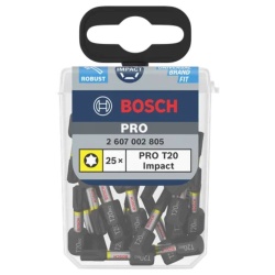 Puntas Impact Pro Torx T20 25mm 25Pz Bosch 2607.002.805-000