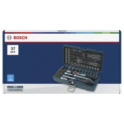 Juego de Dados y Ratchet 1/4" 37Pz Bosch 1600.A03.AC7-000