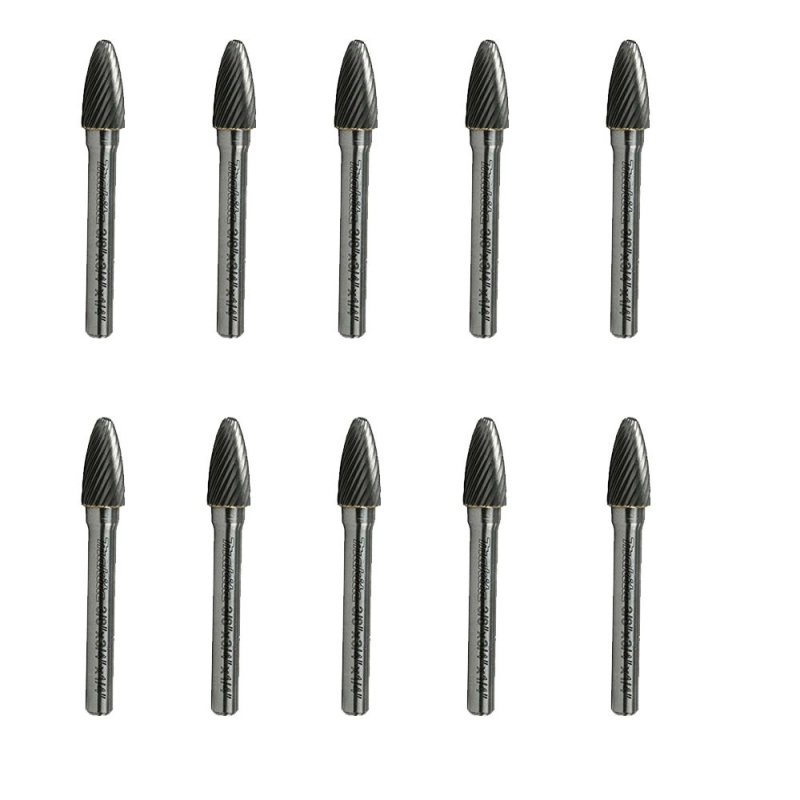 Set Lima rotativa conica para Metal 1/4" 10 Pz Makita B-53023-10