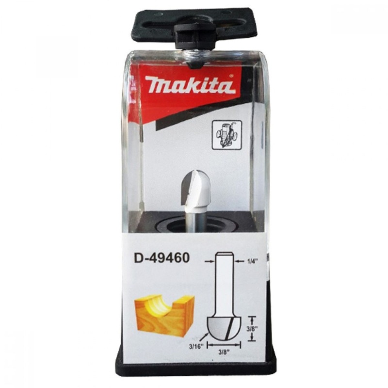 Fresa Media Caña 1/4" x 3/8" Makita D-49460