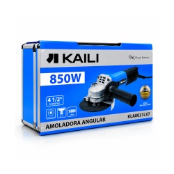 Amoladora Angular 4 1/2" 850W 11000 Rpm + 6 Discos de Corte KM1557 + Maleta de aluminio Kaili KLA0031LX7