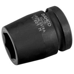 Dado de Impacto Hexagonal Milimetrico 1/2" x 20 mm Corto Bahco K7801M-20