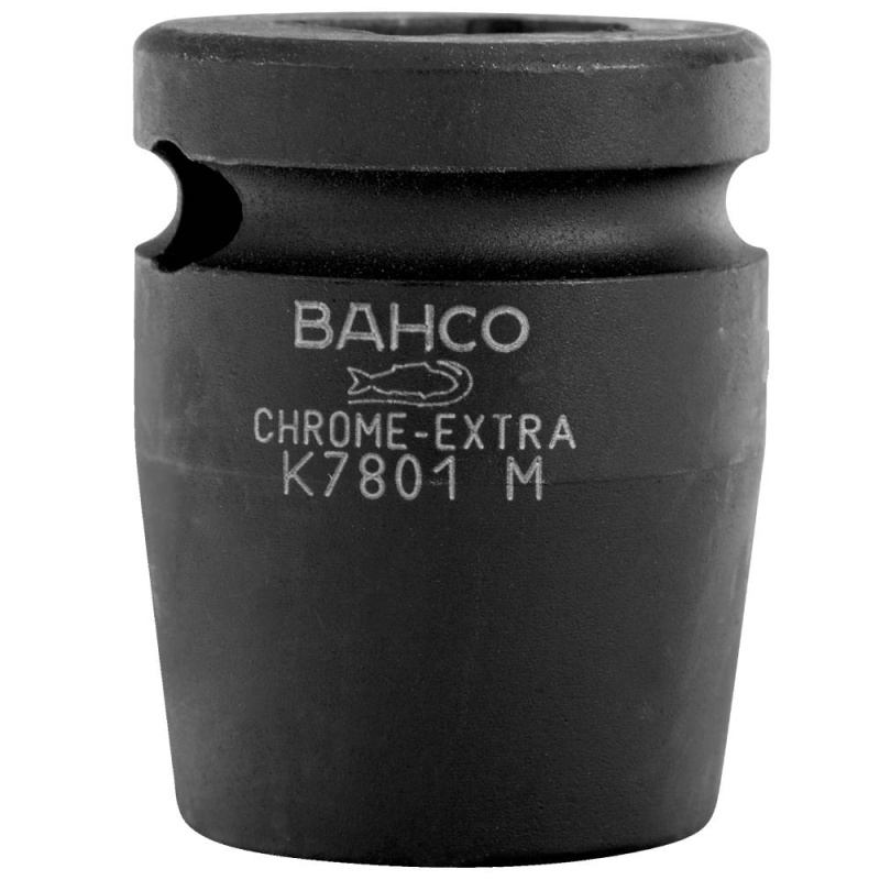 Dado de Impacto Hexagonal Milimetrico 1/2" x 25 mm Corto Bahco K7801M-25