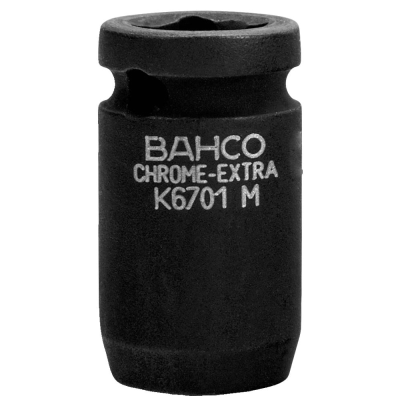 Dado de Impacto Hexagonal Milimetrico 1/4" x 9 mm Corto Bahco K6701M-9