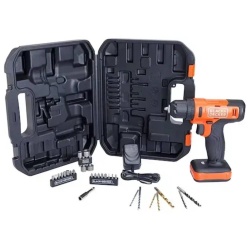Taladro Percutor 12V 3/8" 900 Rpm + 17 Accesorios + Maleta de Plastico Black+Decker BCD712VHDK-B2