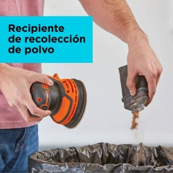 Lijadora Excentrica 5" 125mm 20V Brushless Black And Decker BDCRO20C-B2C