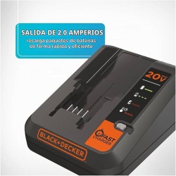 Cargador de Bateria Ion de Litio 12 / 20V Black+Decker BDCAC202B-B2C