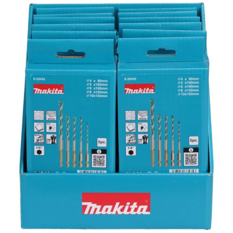 Set Brocas Mult. Omniboher Hexagonal 12 Pz Makita E-25373