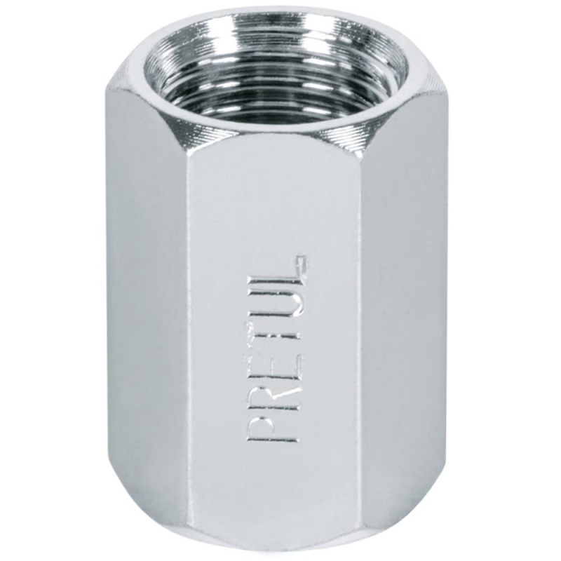 Cople de Acero 1/4" NPT Hembra-Hembra Pretul 27027