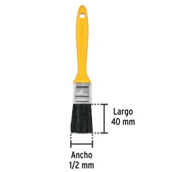 Brocha de 1/2" (1,27 cm) con Mango de Plastico Pretul 21532