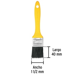 Brocha de 1-1/2" (3,81 cm) con Mango de Plastico Pretul 21525